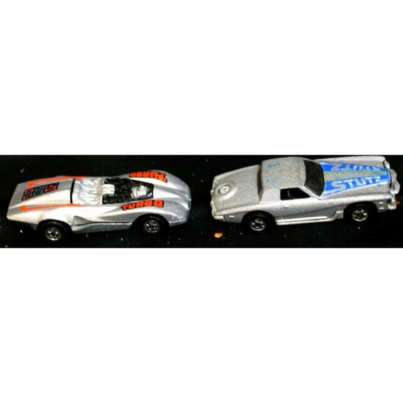 2 VTG Hot Wheels Silver Red Turbo 1984 Car Silver Blue Stutz 1979 Diecast - Picture 5 of 8